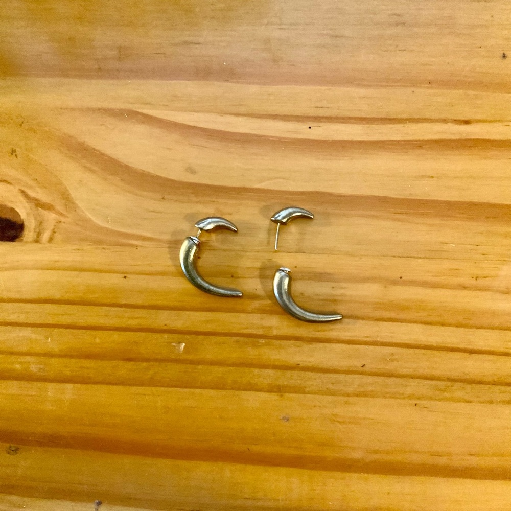 Asos bronze-gold tusk earrings